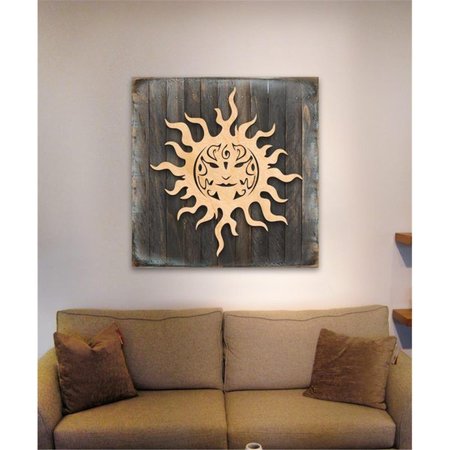 DESIGNOCRACY Celtic Sun Charm Art on Board Wall Decor 95316918